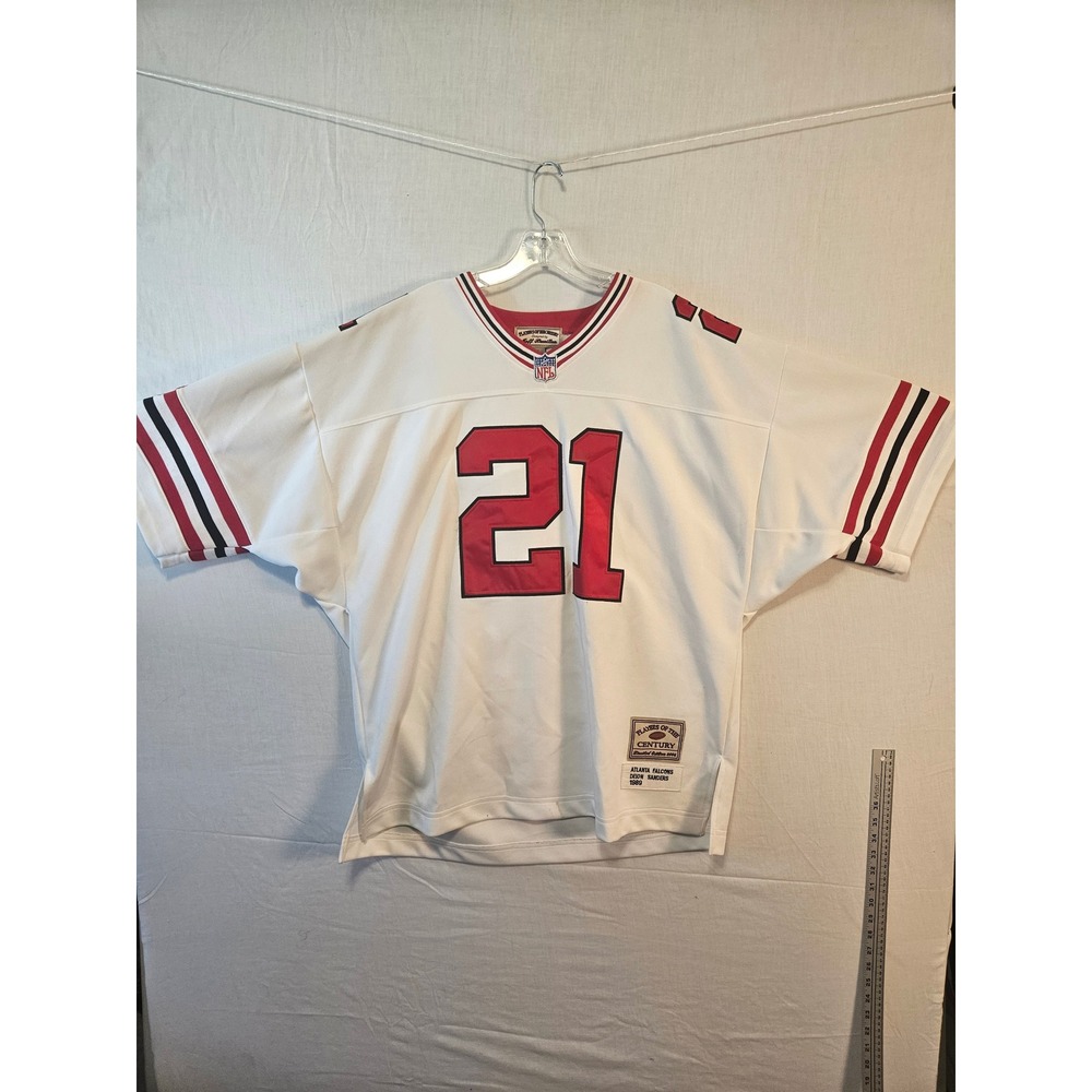 Jeff Hamilton Atlanta Falcons Deion Sanders 21 Jersey Players of the Century XL